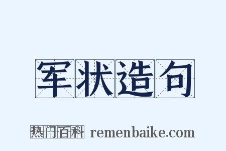 军状造句是什么意思的图片
